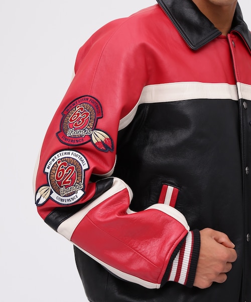 VARSITY JACKET RED AXES ／ バーシティジャケット レッドアクシズ