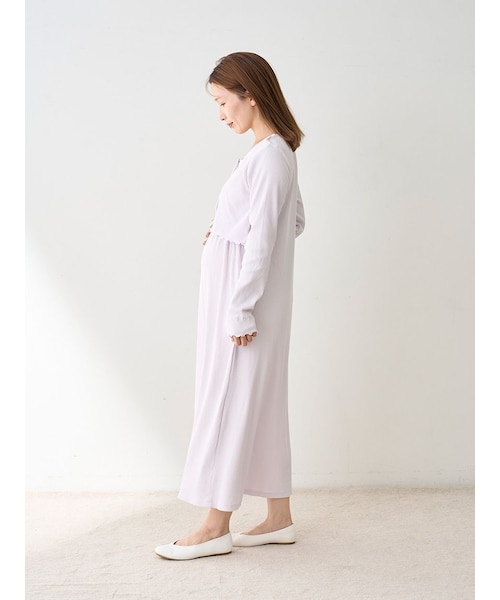 マタニティリブワンピース｜ジェラートピケの通販｜&mall（アンド