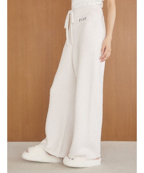 メランジロゴ刺繍ロングパンツ｜ジェラートピケの通販｜&mall（アンド