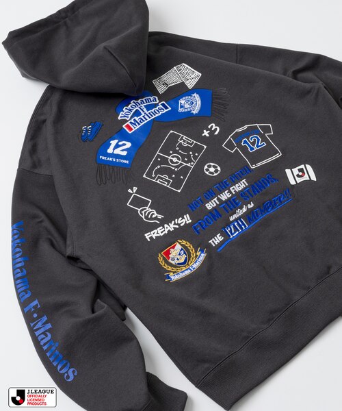 J.LEAGUE × FREAK'S STORE 別注SUPPORTERS ZIP HOODIE【横浜F