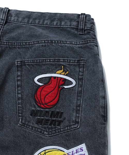 別注 NBAチームワッペン刺繍 デニムパンツ/ワッペン刺繍｜フリークス