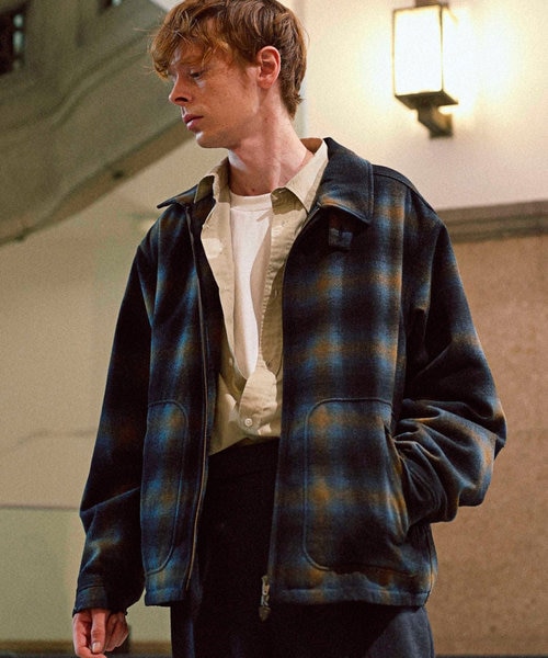 オンブレチェック パディングドリズラー ジャケット｜フリークスストア