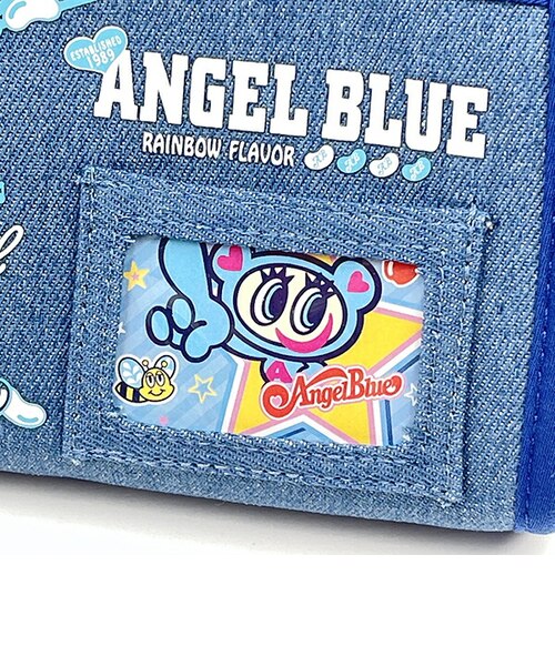 ナルミヤキャラクターズ エンジェルブルー チェーン付デニムポーチ