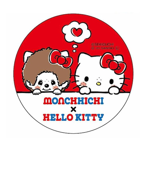 モンチッチ×ハローキティ 缶バッチ 3種セット サンリオ コラボ