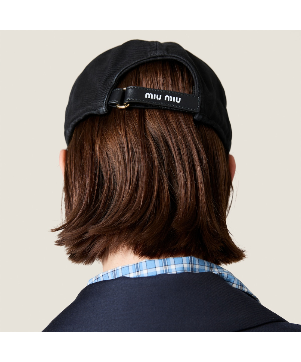MIU MIU/ミュウミュウ通販 | ドリル ベースボールキャップ【送料無料