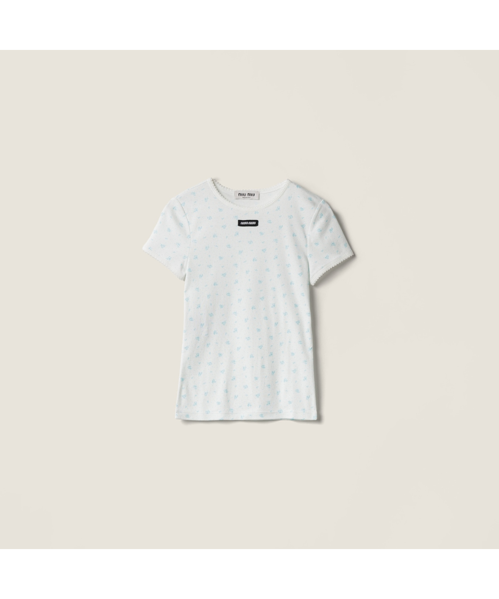 MIU MIU/ミュウミュウ通販 | エンブロイダリー コットンジャージー T
