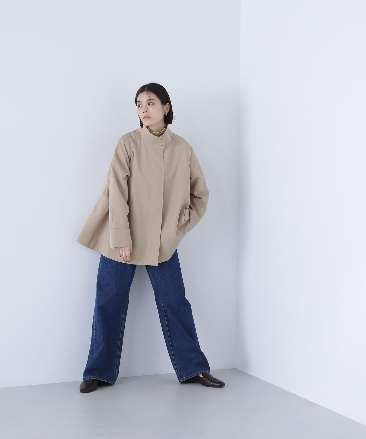 スタンドネックテントラインブルゾン | NATURAL BEAUTY BASIC