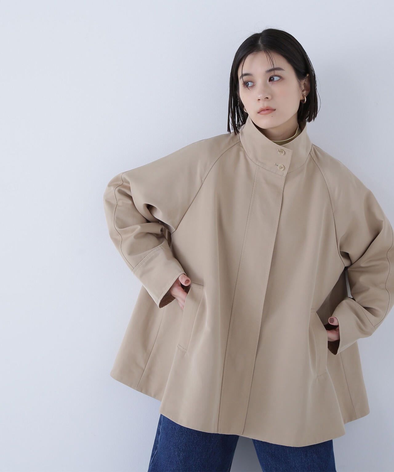 スタンドネックテントラインブルゾン | NATURAL BEAUTY BASIC