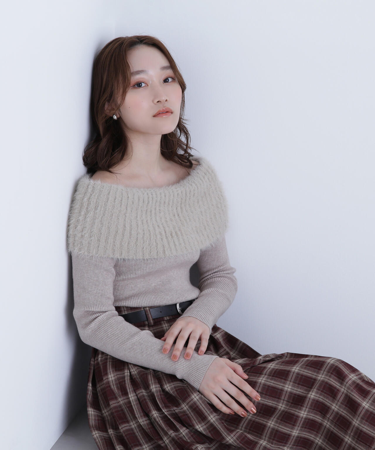 シャギーオフショルニット | NATURAL BEAUTY BASIC（ナチュラル