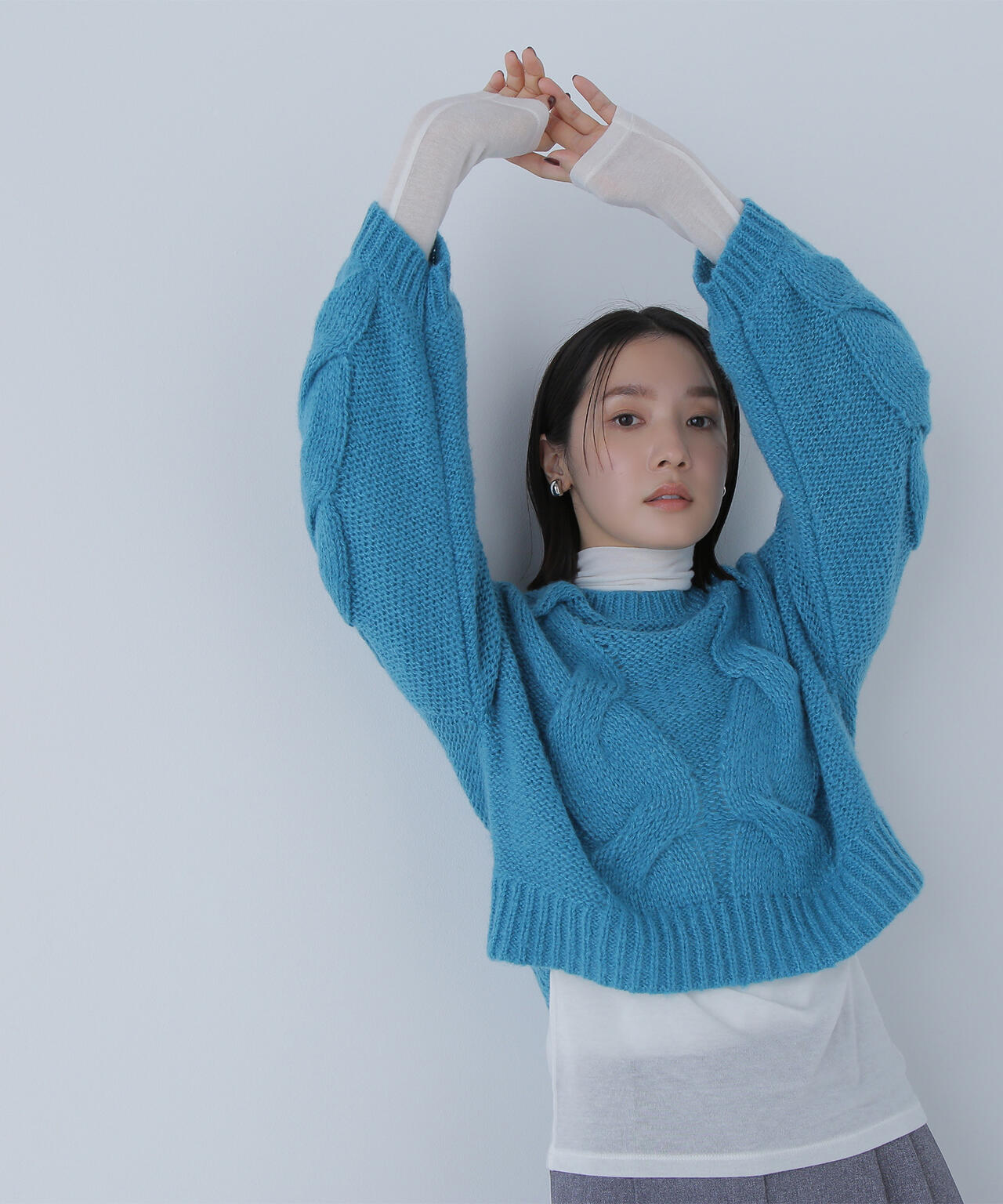 Oggi掲載】クロップドビッグケーブルニット | NATURAL BEAUTY BASIC