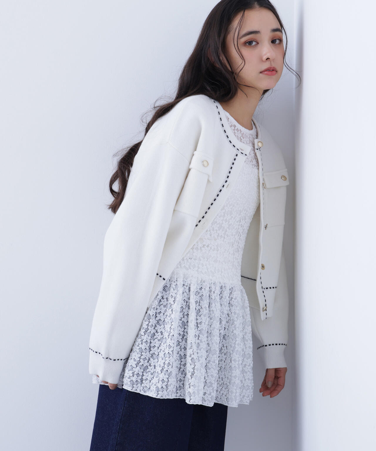 レースペプラムトップス | N. Natural Beauty Basic*（エヌ ナチュラル