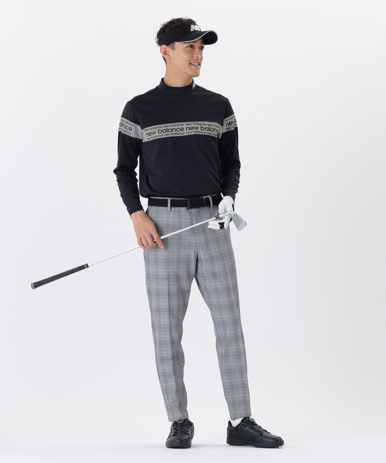 保形性 ストレッチ 長袖 モックネック プルオーバー (MENS) | new