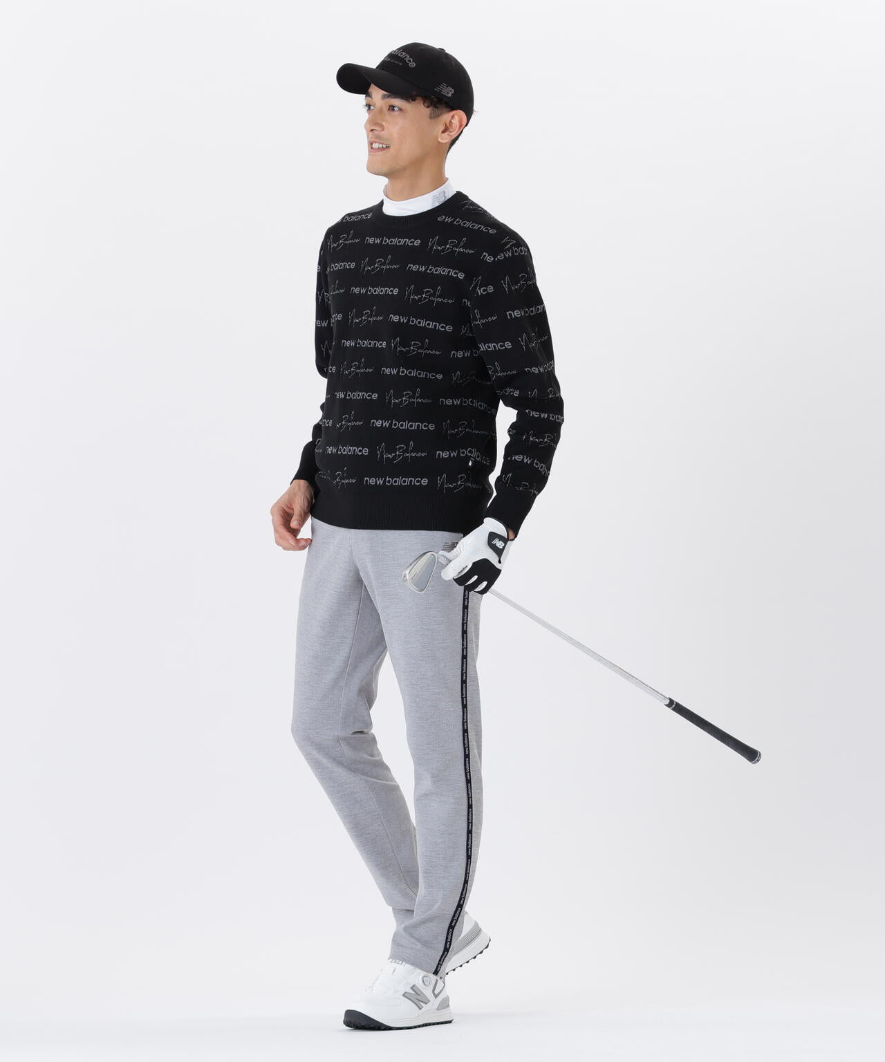 保形性 ストレッチ 長袖 モックネック プルオーバー (MENS) | new