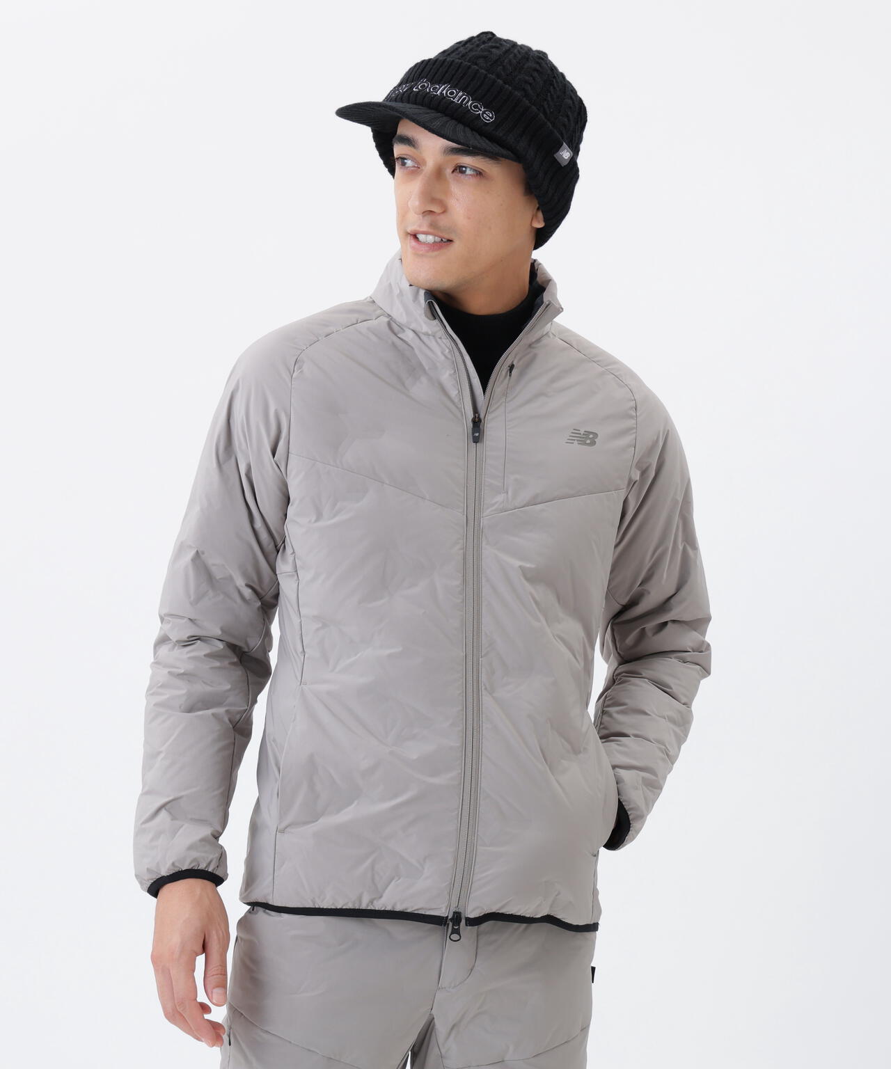 撥水 保温 ライトダウン フルジップ ブルゾン (MENS) | new balance