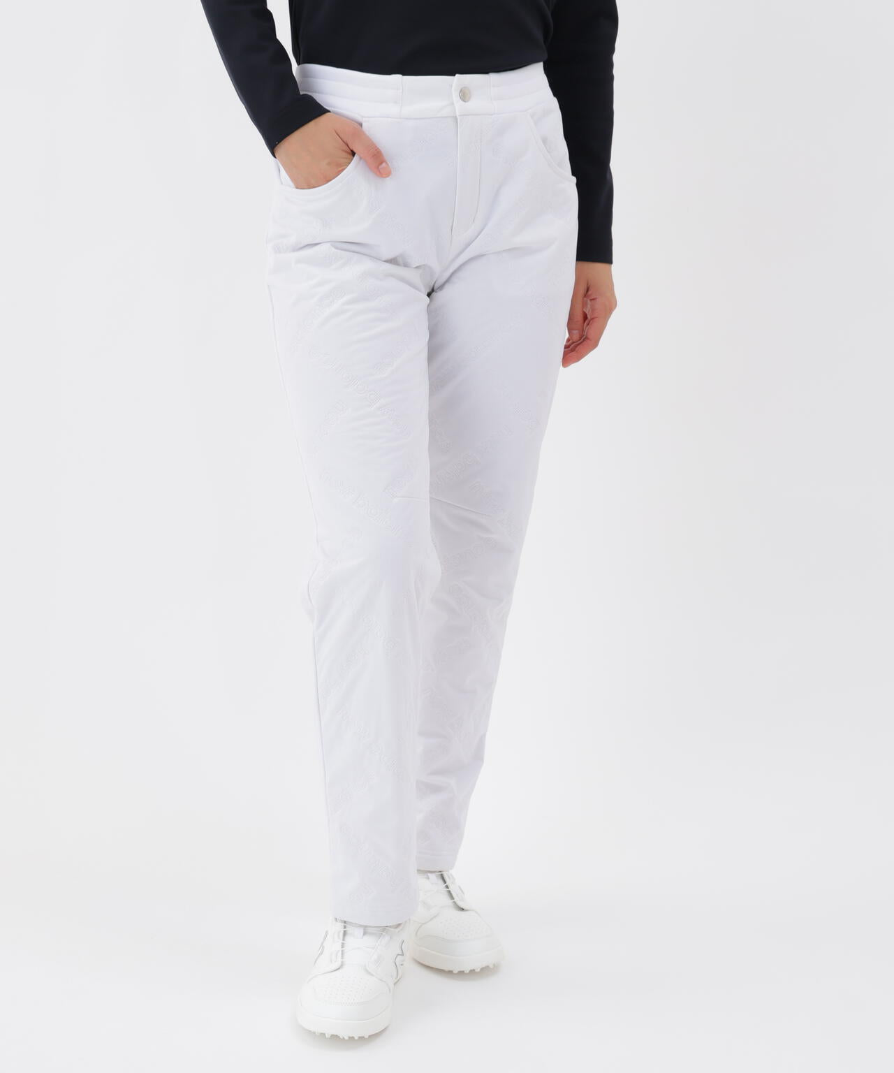 撥水 防風 保温 キルト テーパード ロングパンツ (WOMENS) | new