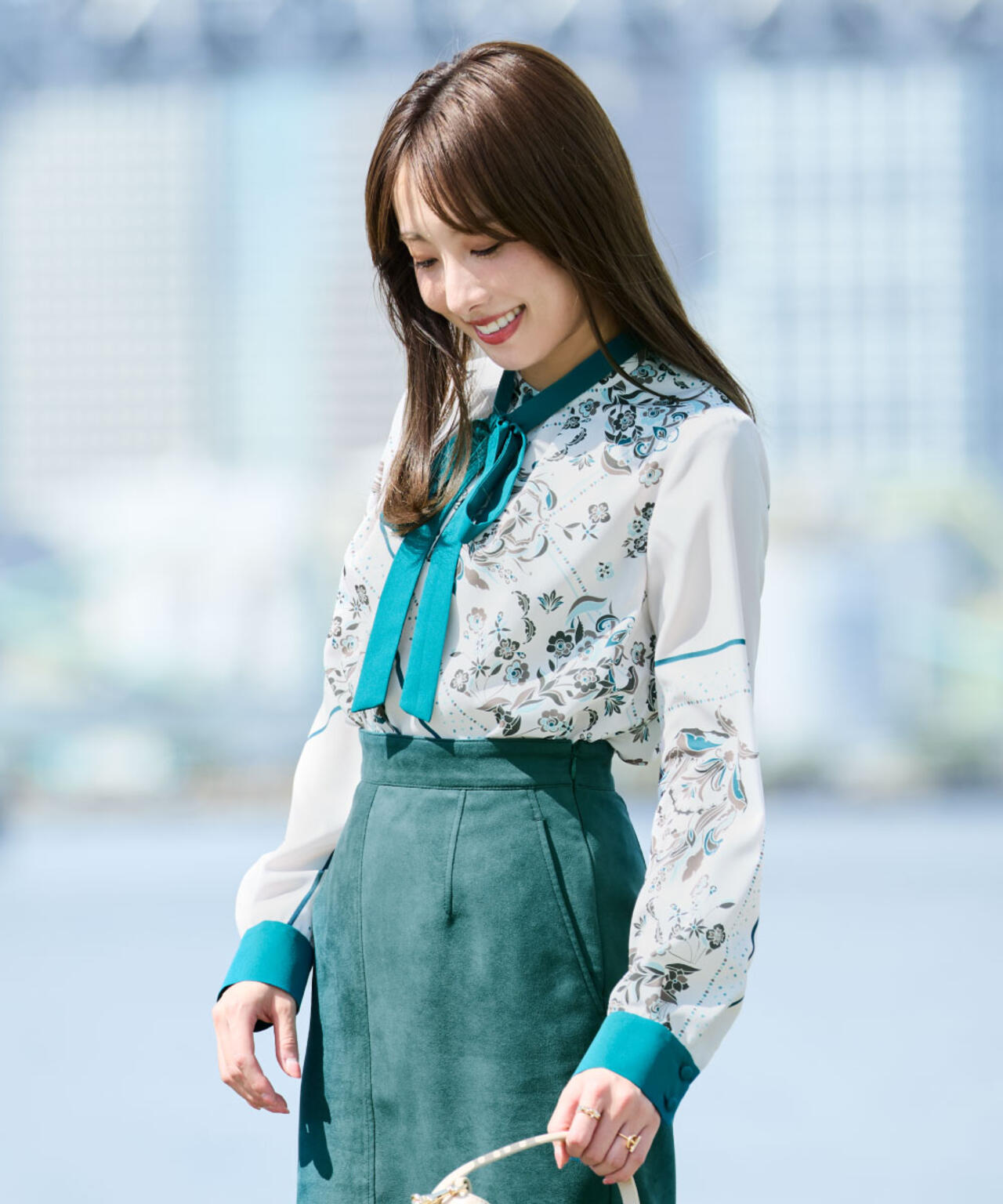 フローラルスカーフプリントブラウス | PINKY&DIANNE（ピンキー