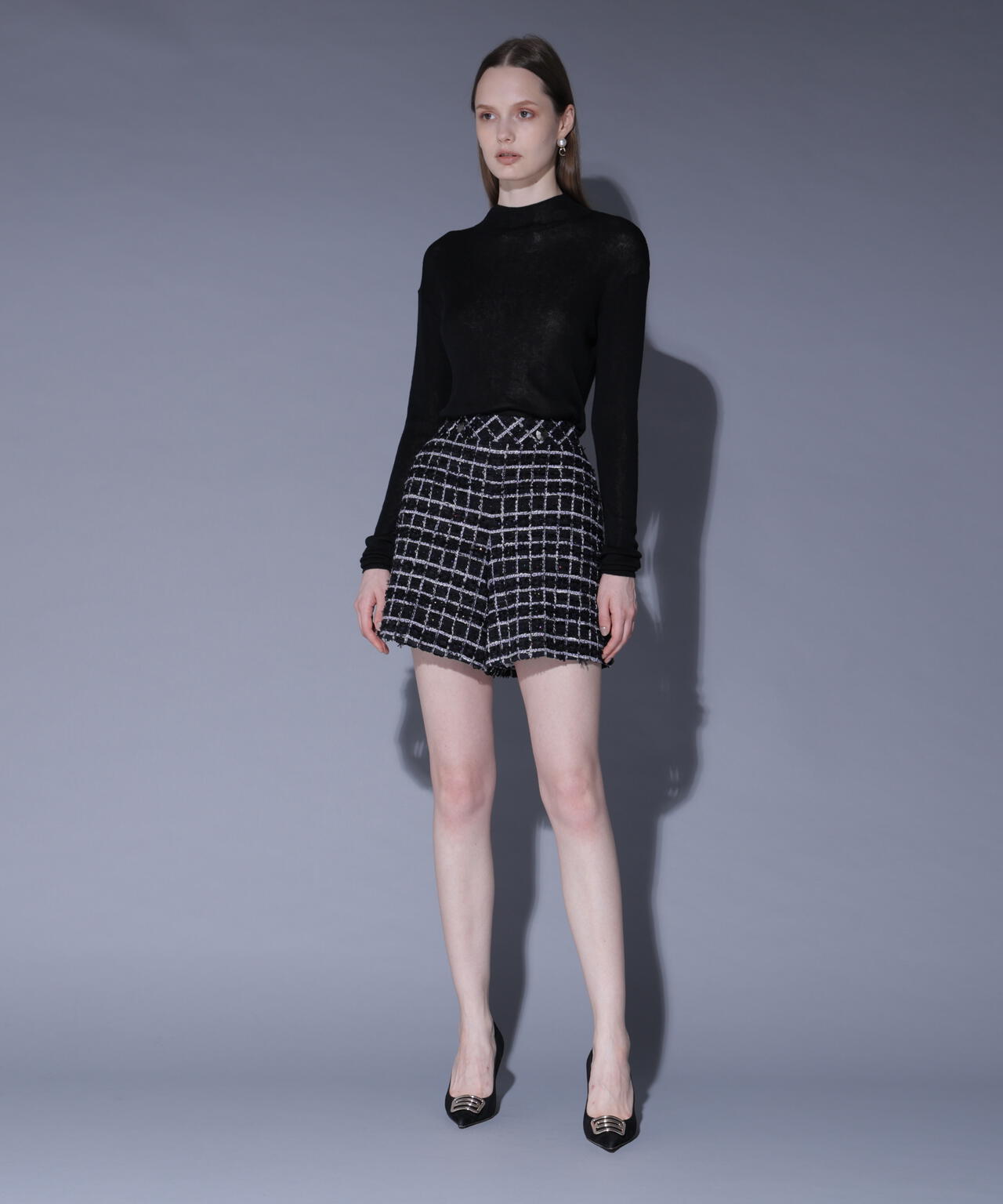 スパンコールツィードショートパンツ_ | Alunc（アルン） ｜【公式