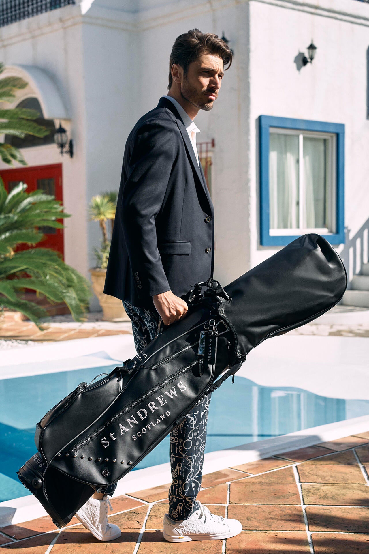 VESSEL×St ANDREWS】7.5型VLS Luxスタンド式キャディバッグ (46インチ