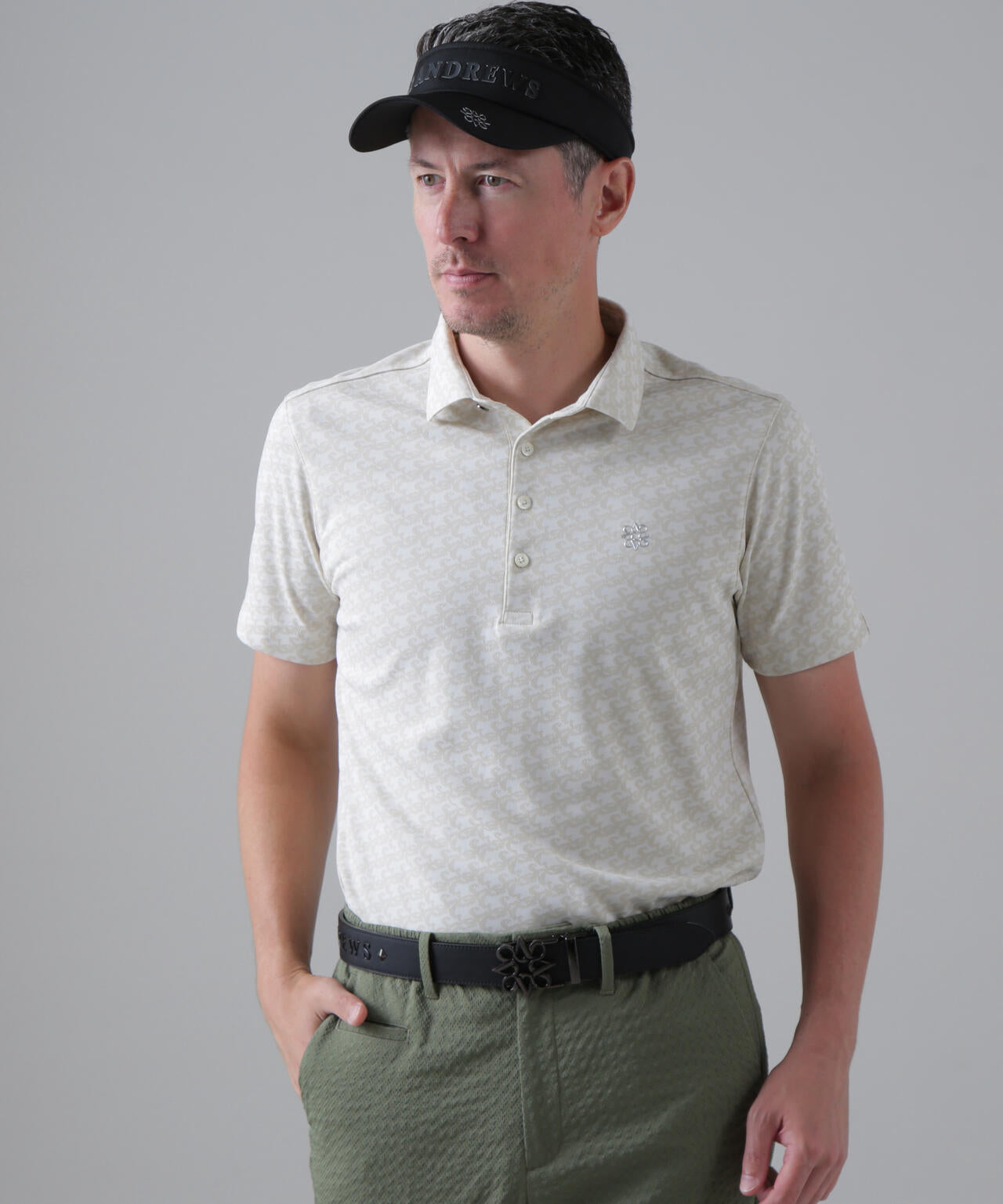 SAロゴトッドジャガード半袖シャツ (MENS) | St ANDREWS（セント