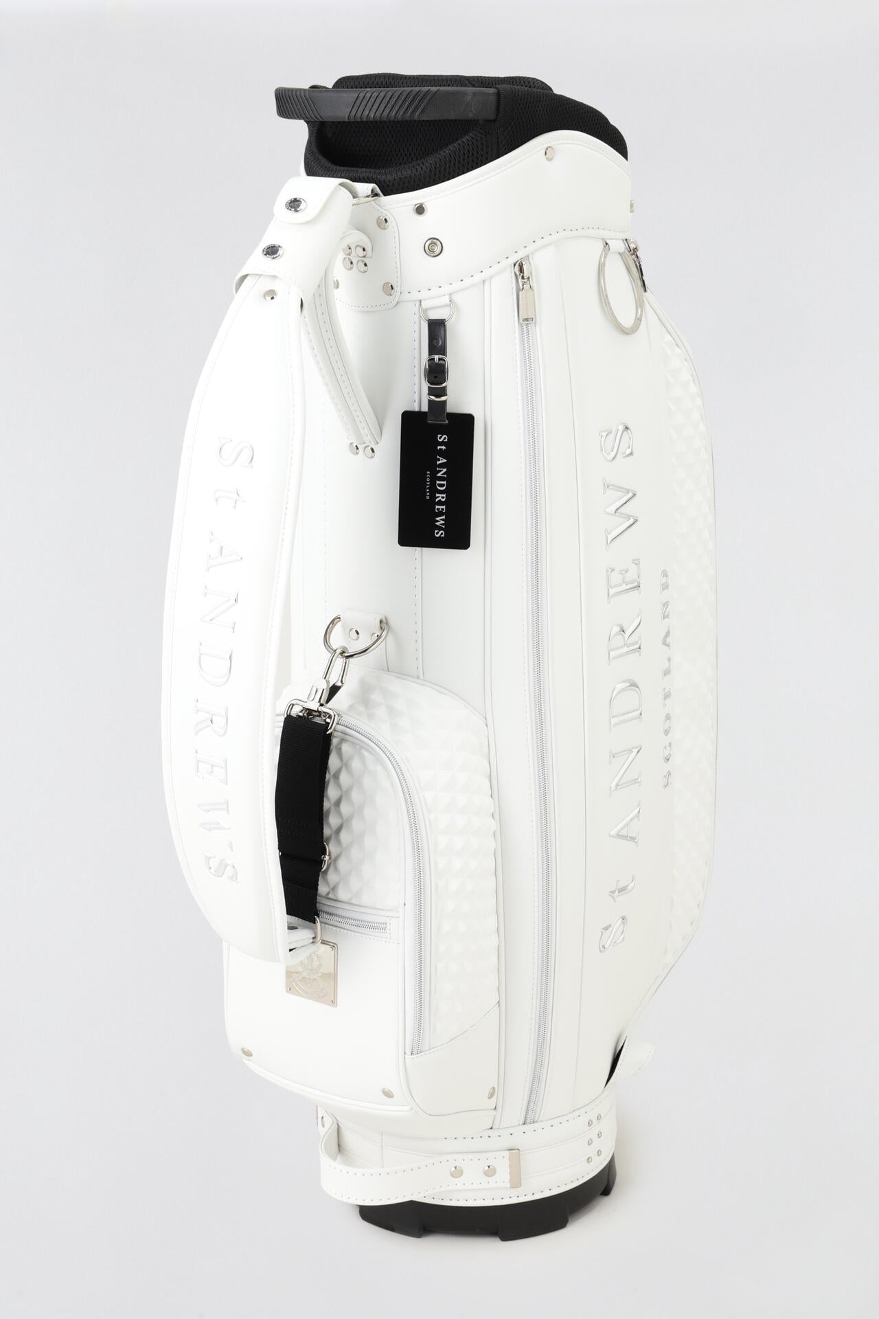 9.0インチ スリムカート型ピラミッドエンボス キャディバッグ (46