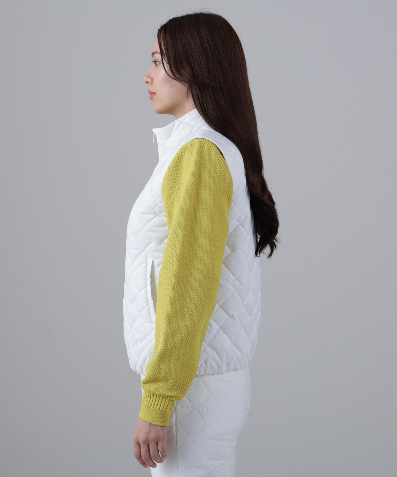 ドットストレッチキルトベスト (WOMENS) | St ANDREWS（セント