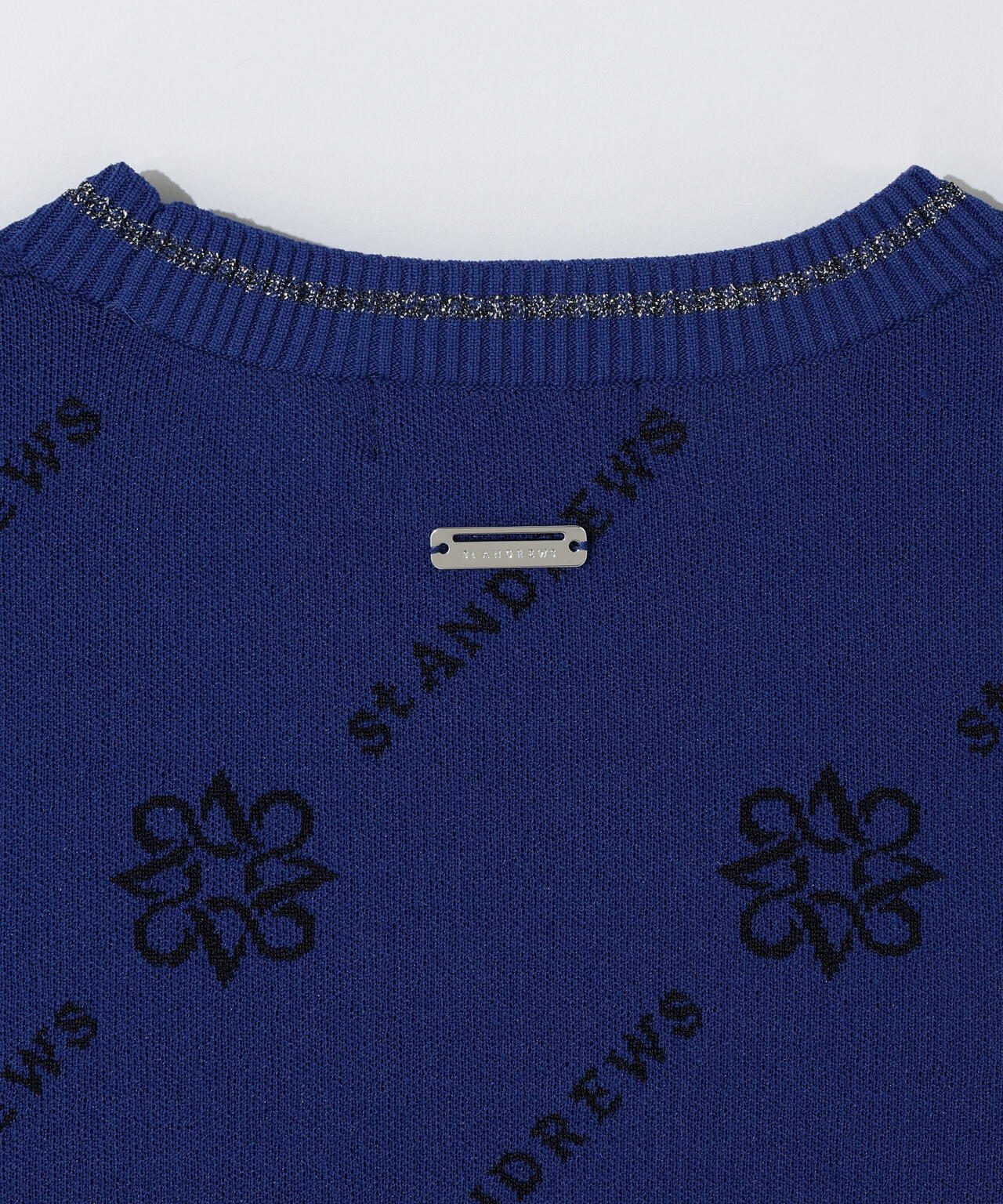 14Gロゴケルトジャガードクルーネックニットプルオーバー (WOMENS