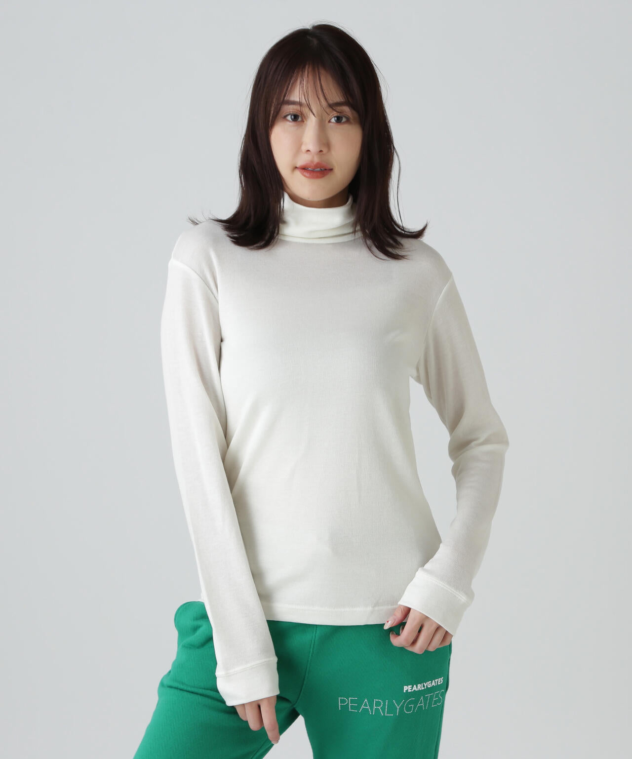 PG BODY】スーパーファインウール長袖タートルネックカットソー