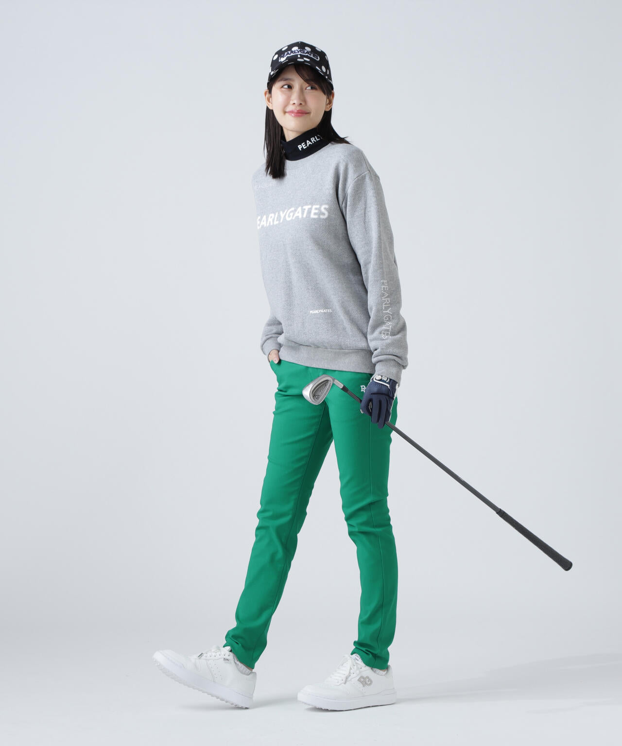 ジグザグ裏毛ジャガードクルーネックスウェットプルオーバー | PEARLY