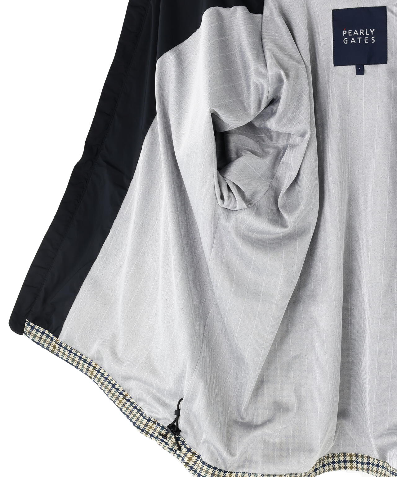 30dナイロンストレッチタフタフーディジャケット ＜ガンクラブチェック