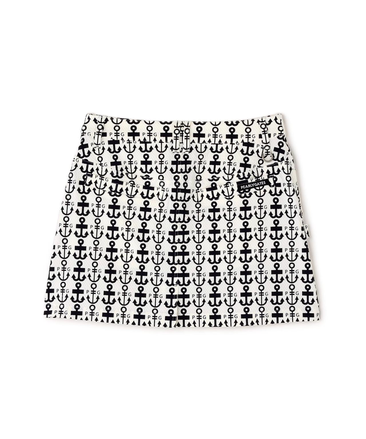 Nyストレッチドビースカート ＜ロゴアンカー柄＞ | PEARLY GATES