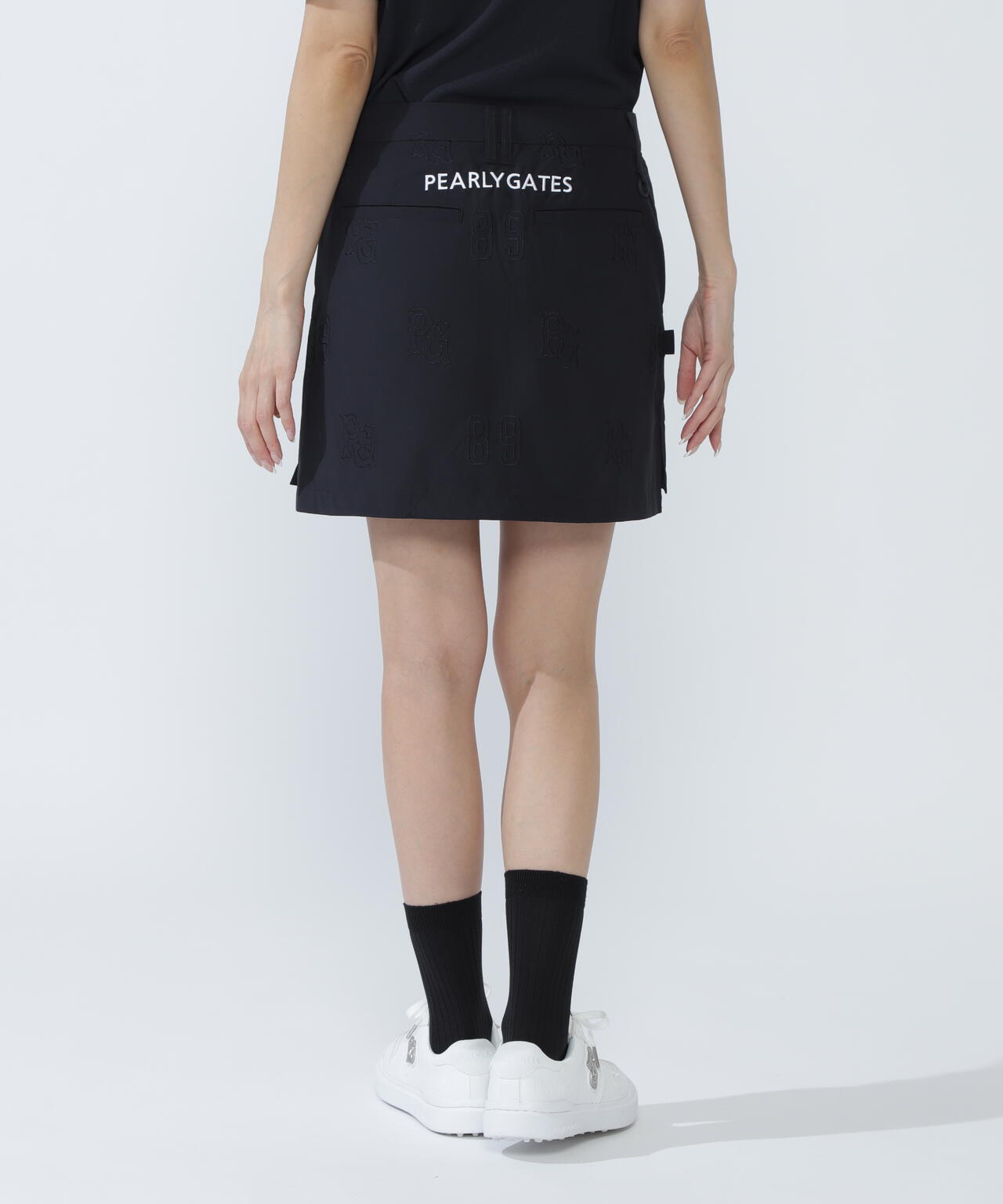 Peロゴ柄刺繍スカート | PEARLY GATES（パーリーゲイツ） ｜【公式