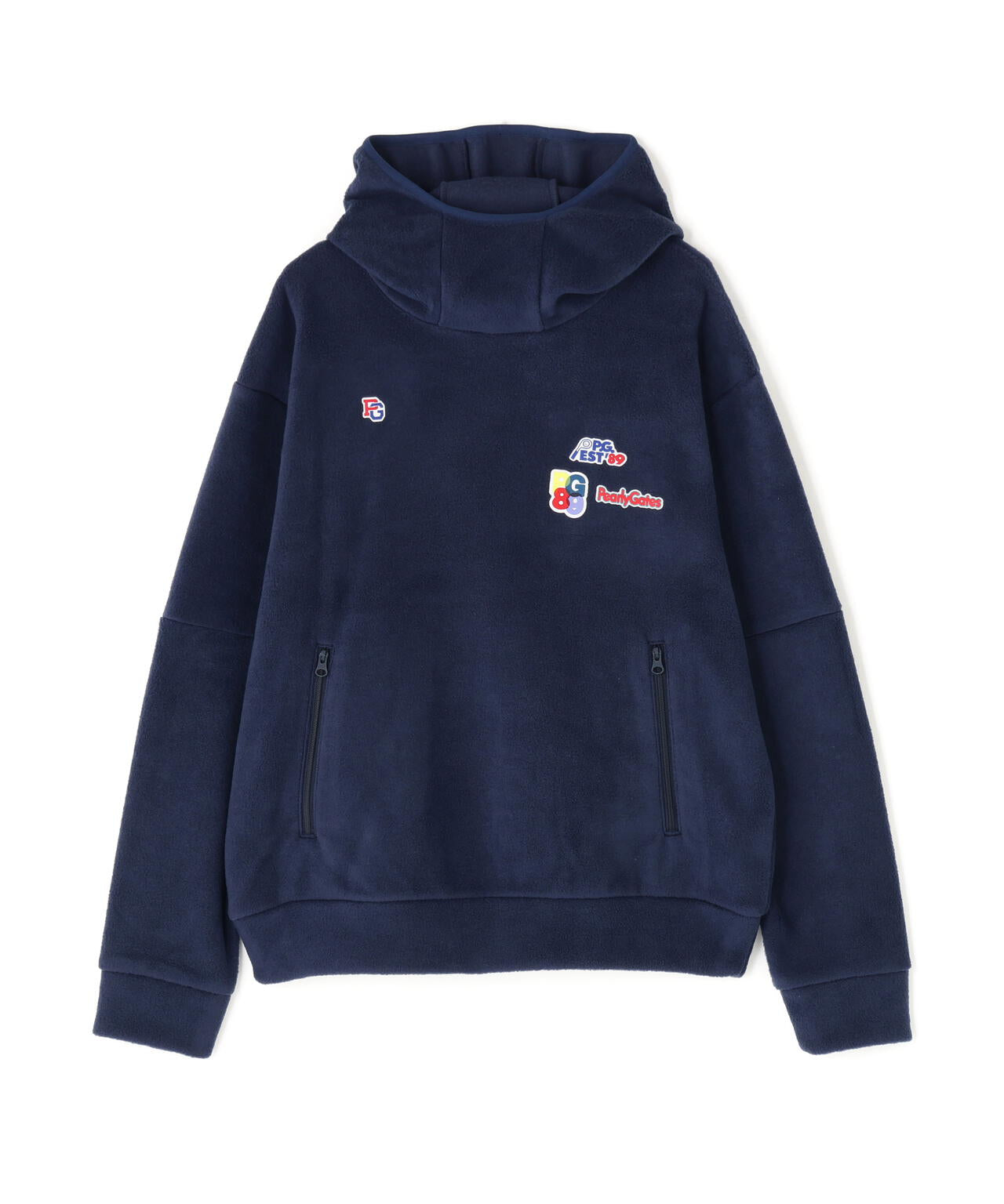 レーヨンブレンドストレッチフリースフーディプルオーバー | PEARLY