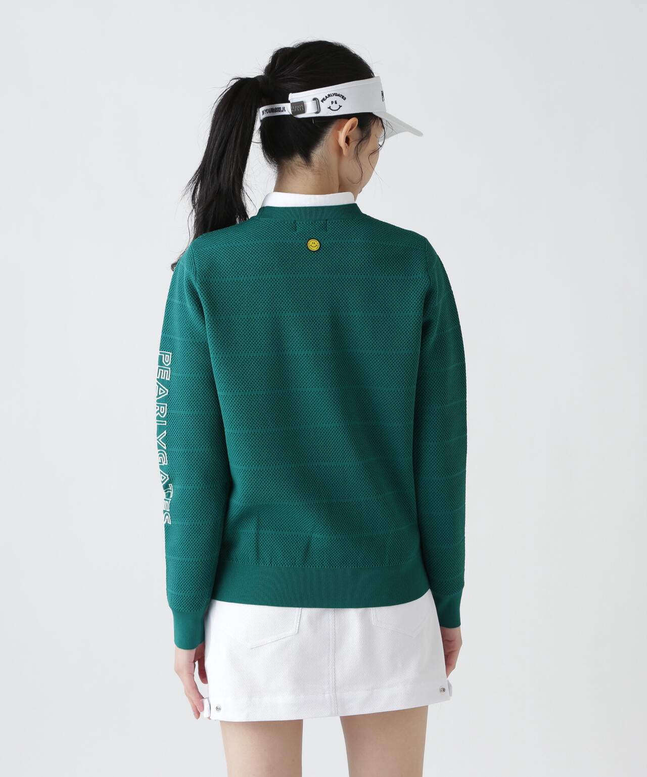 PG is PG ロゴジャガードクルーネックニットプルオーバー | PEARLY