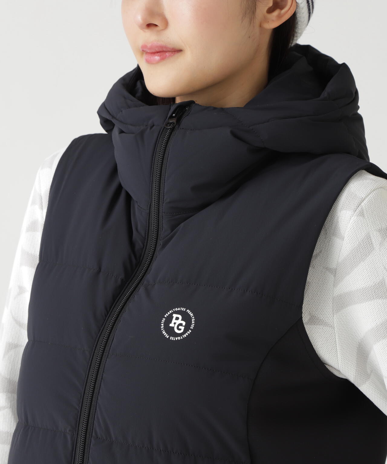 APEX×ダンボールダウンフルジップフーディワンピース | PEARLY GATES