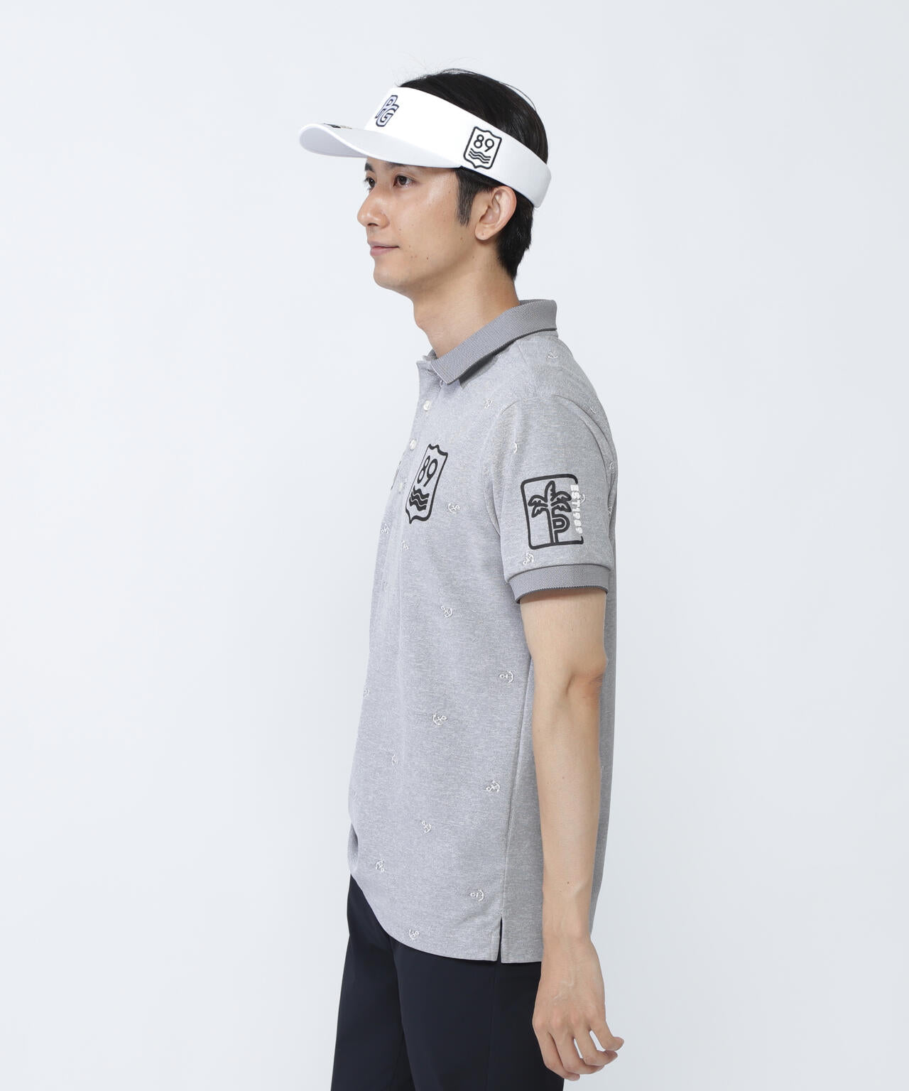 ストレッチカノコアンカージャガード半袖ポロシャツ | PEARLY GATES