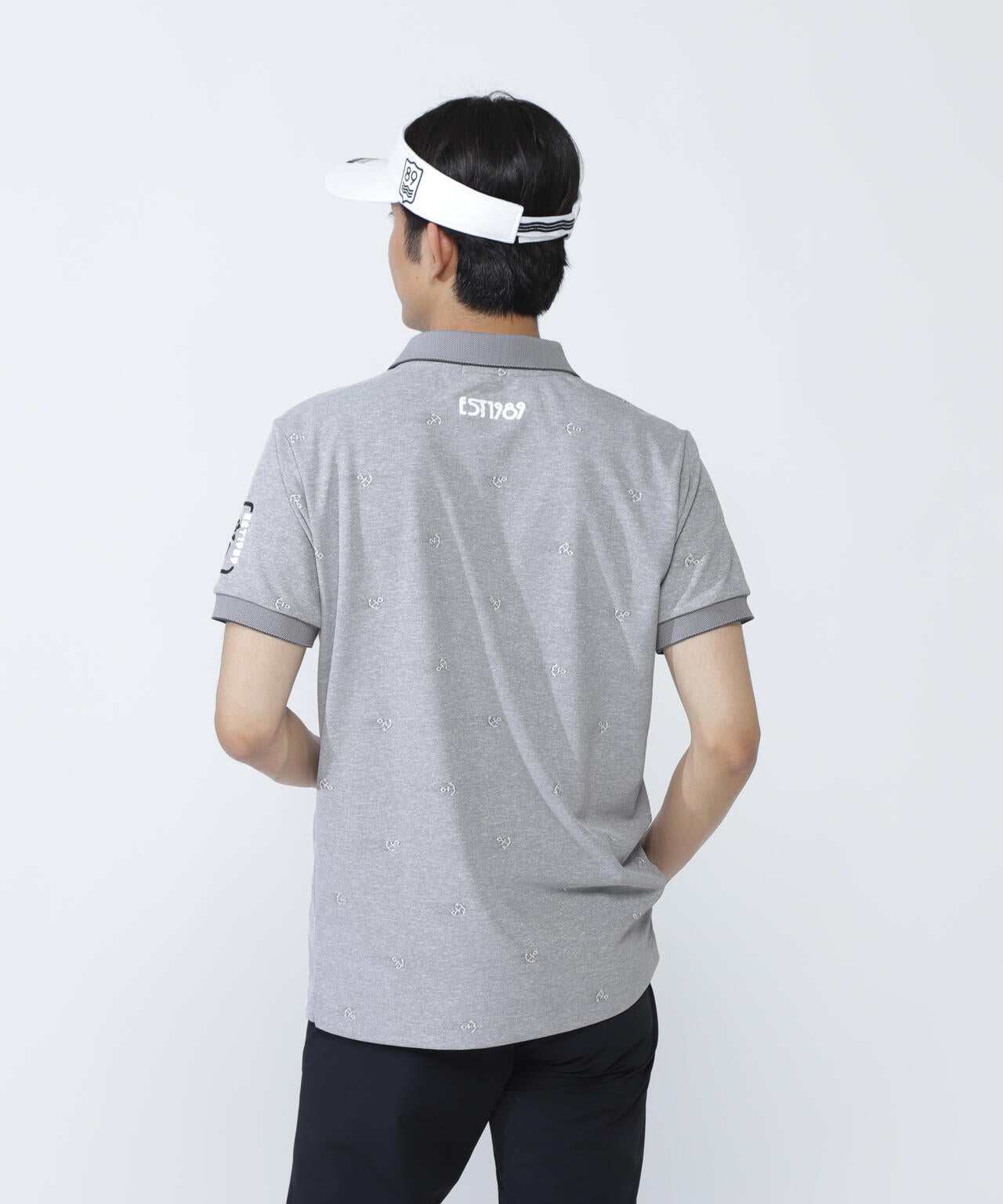 ストレッチカノコアンカージャガード半袖ポロシャツ | PEARLY GATES