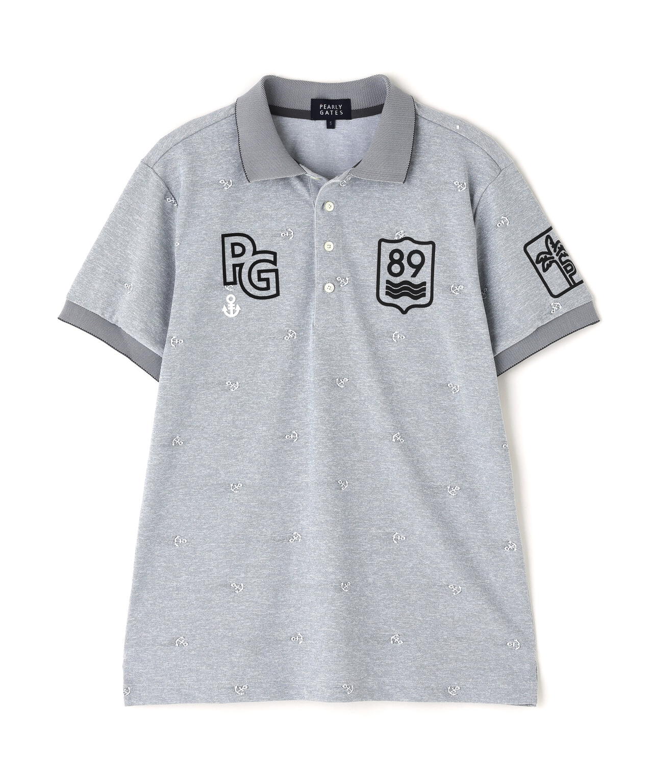 ストレッチカノコアンカージャガード半袖ポロシャツ | PEARLY GATES