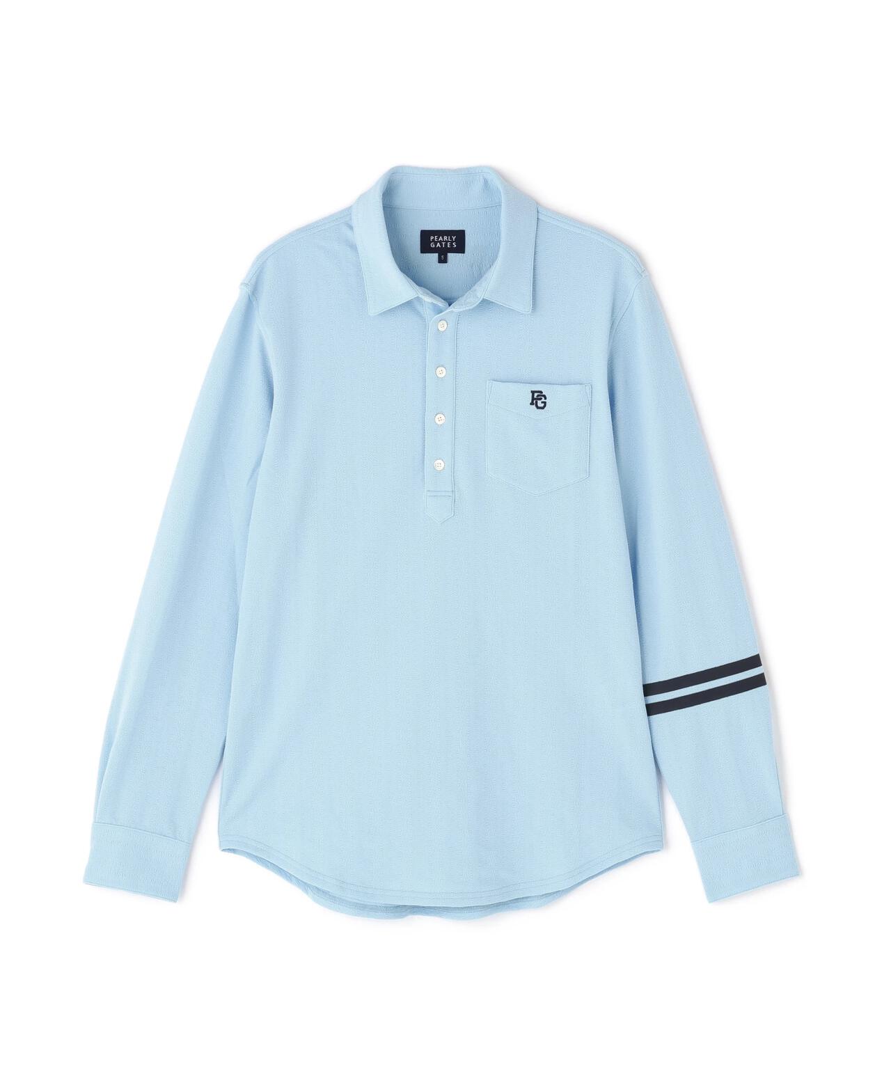 タックジャガードストライプ長袖カットソー | PEARLY GATES（パーリー