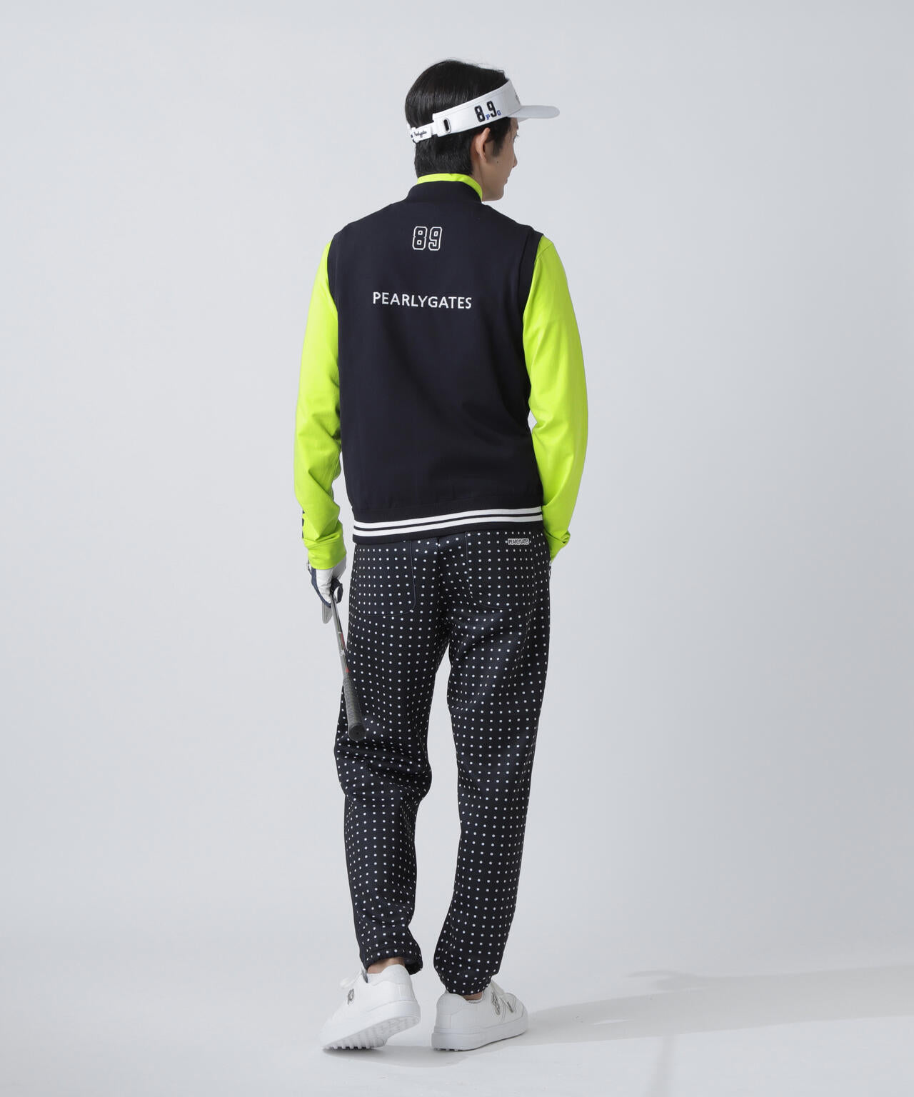 ジャガードリバーシブル フルジップニットベスト | PEARLY GATES