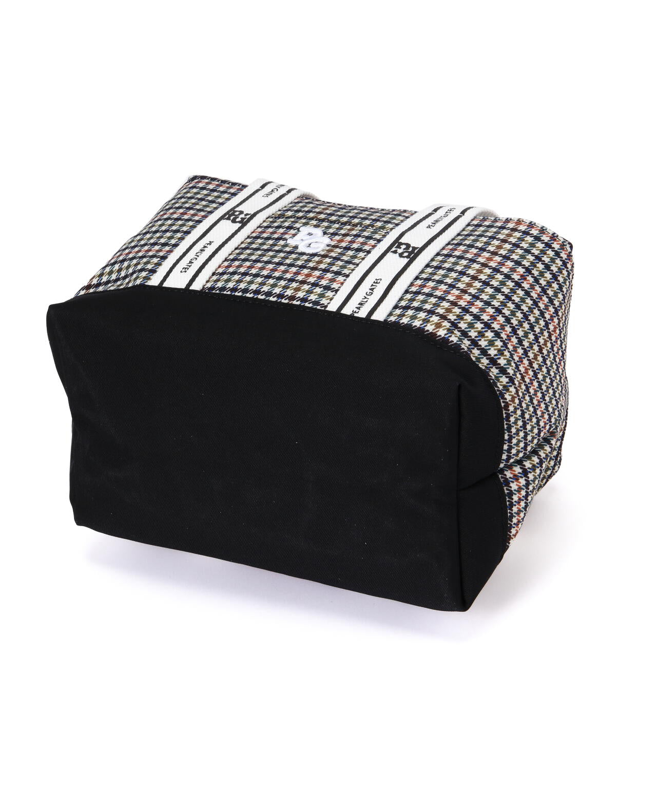 パーリーゲイツ◇ギンガムチェック カートバッグ 仕切&ポーチつき