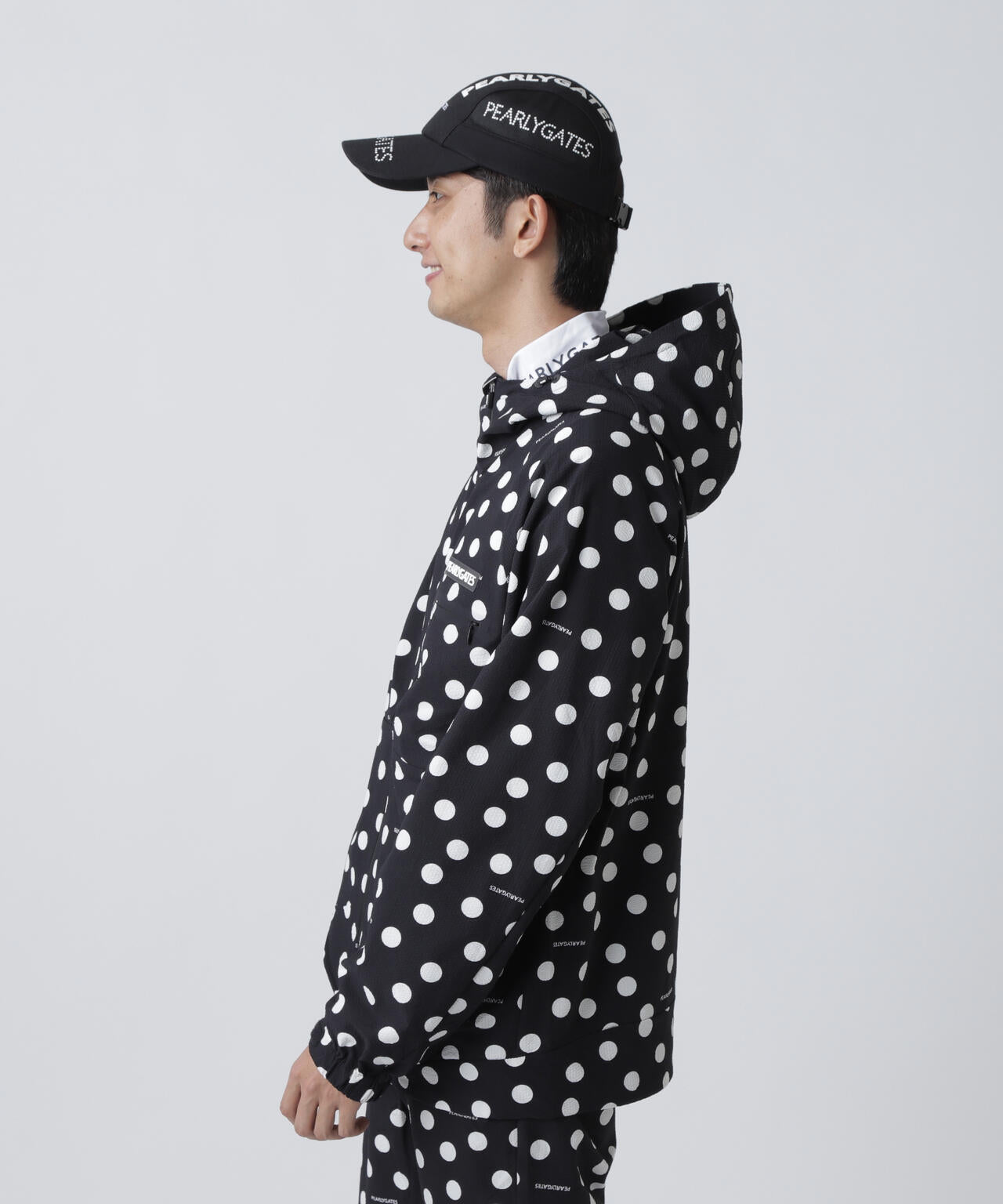 Peストレッチサッカー フルジップフーディ ＜ランダムドット柄