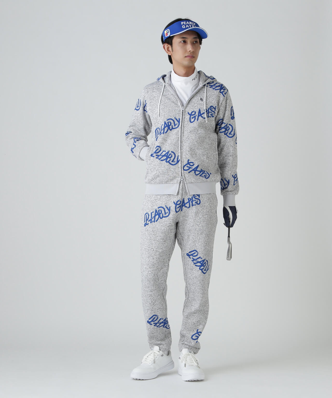 両面起毛ぷにぷにロゴ柄ジョガーパンツ | PEARLY GATES（パーリー