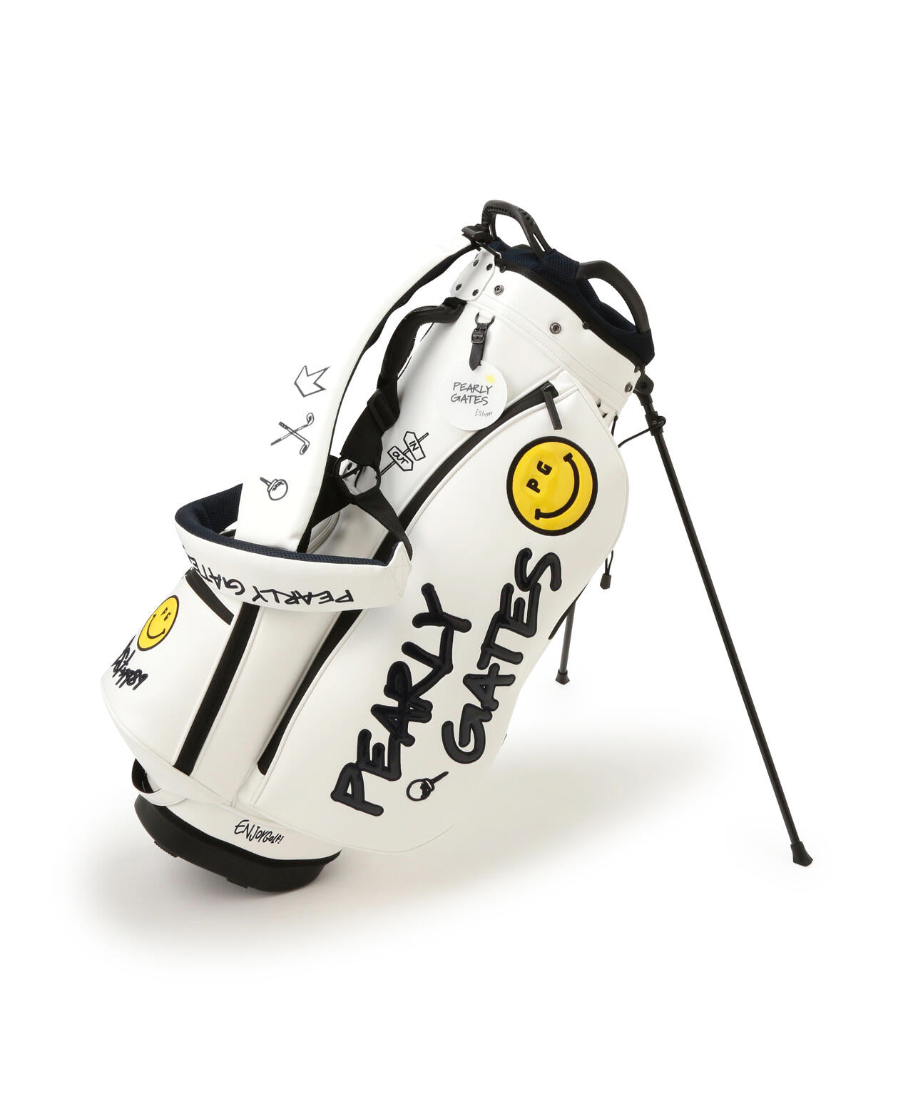 NICO合皮スタンド式キャディバッグ (46インチ対応) (UNISEX) | PEARLY