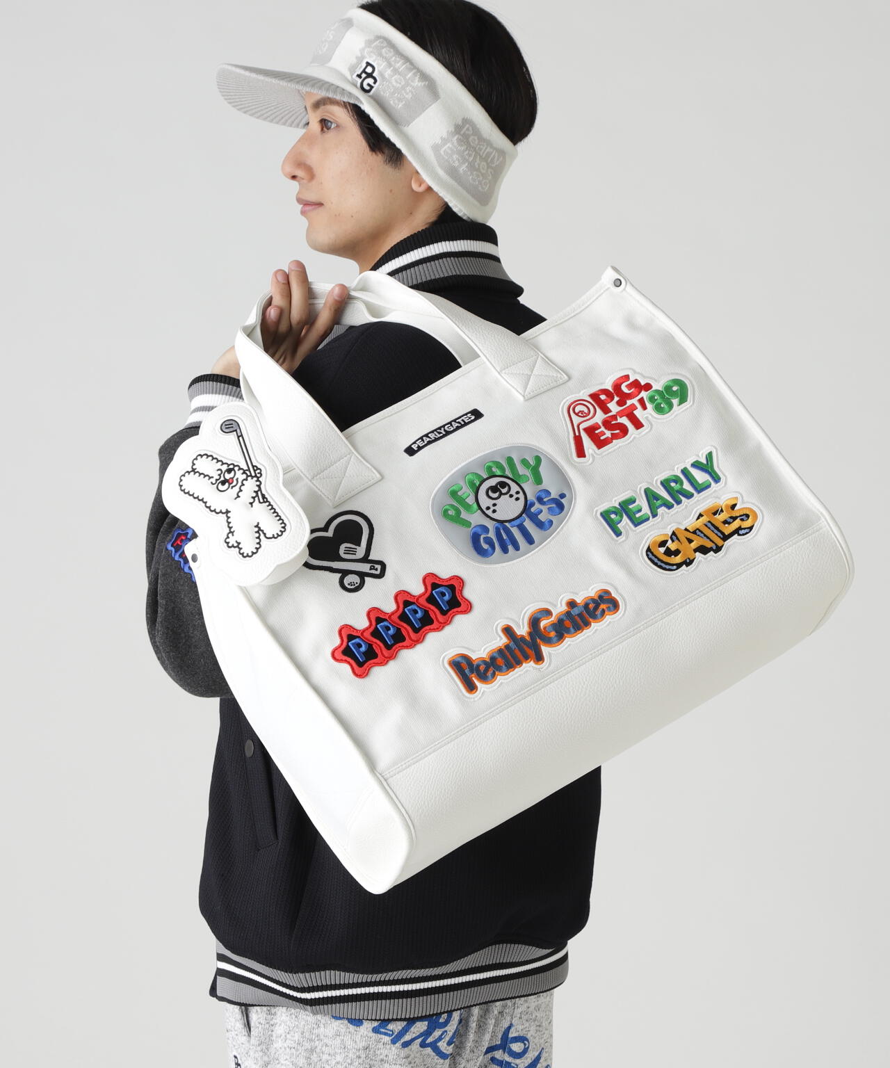 ロゴワッペンロッカーバッグ (UNISEX) | PEARLY GATES（パーリーゲイツ