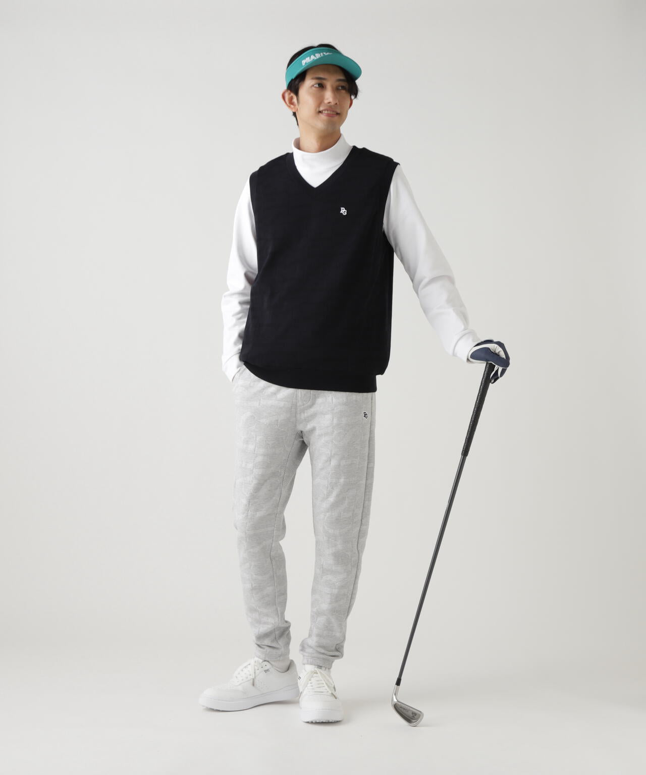 裏毛ストレッチロゴジャガードジョガーパンツ | PEARLY GATES