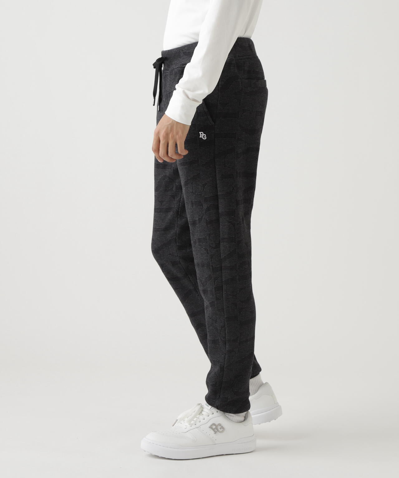 裏毛ストレッチロゴジャガードジョガーパンツ | PEARLY GATES