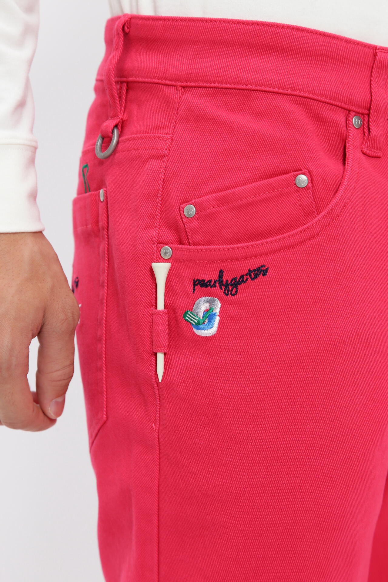 コットンストレッチツイル 表ピーチ 5ポケットパンツ | PEARLY GATES