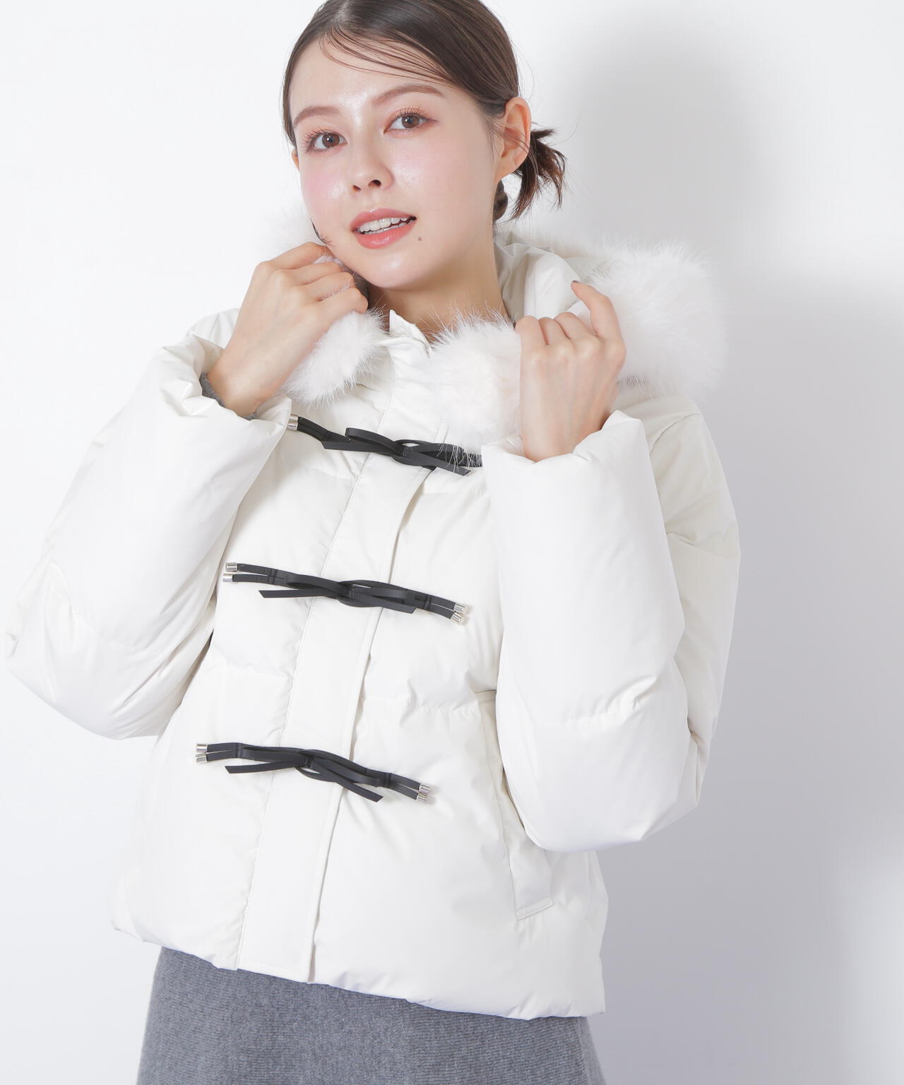 リボンダッフルダウン | JILL by JILL STUART（ジル バイ ジル