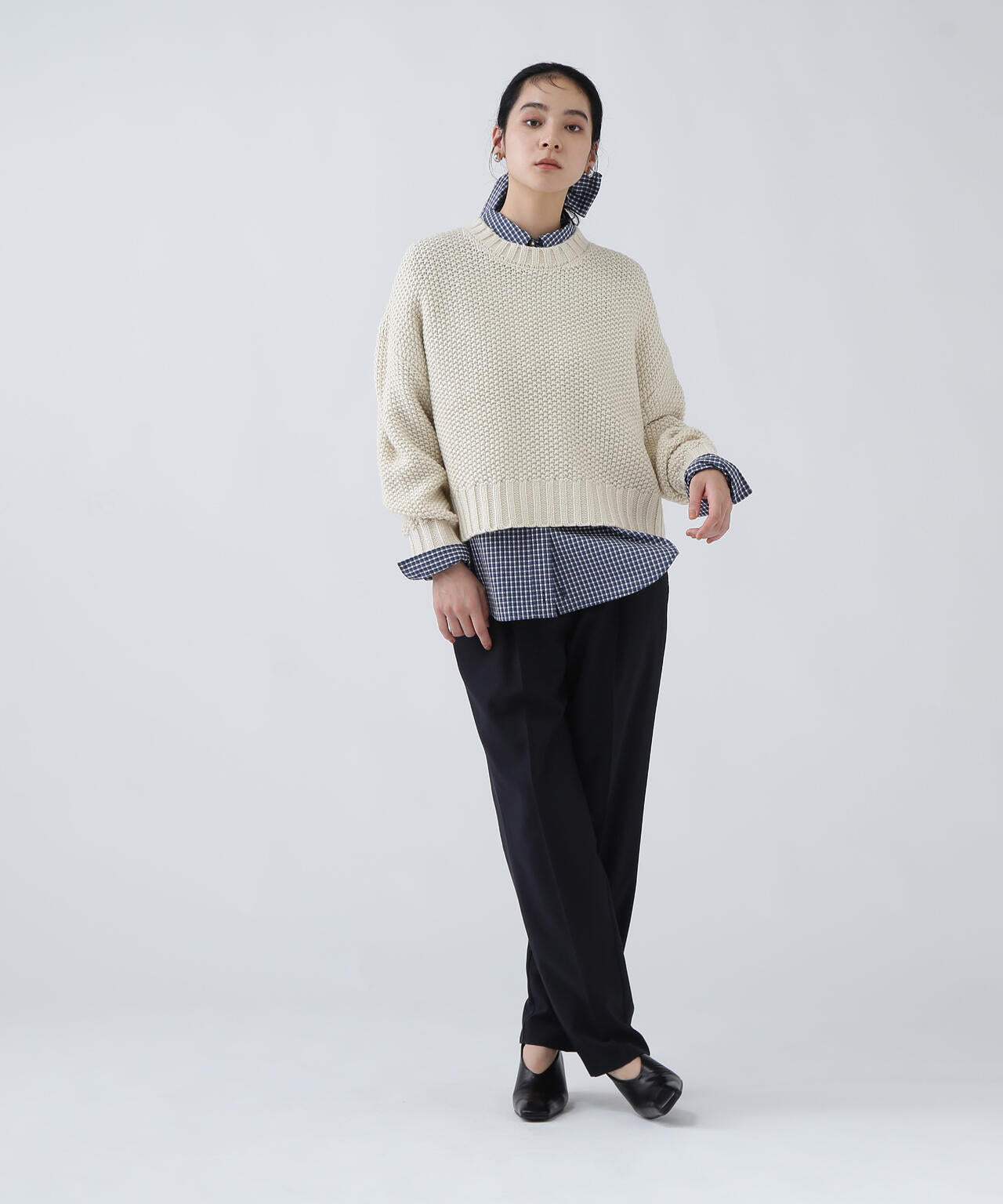 好きを着て気分が高まる】鹿の子編みエフォートレスニット | NAVYNAVY