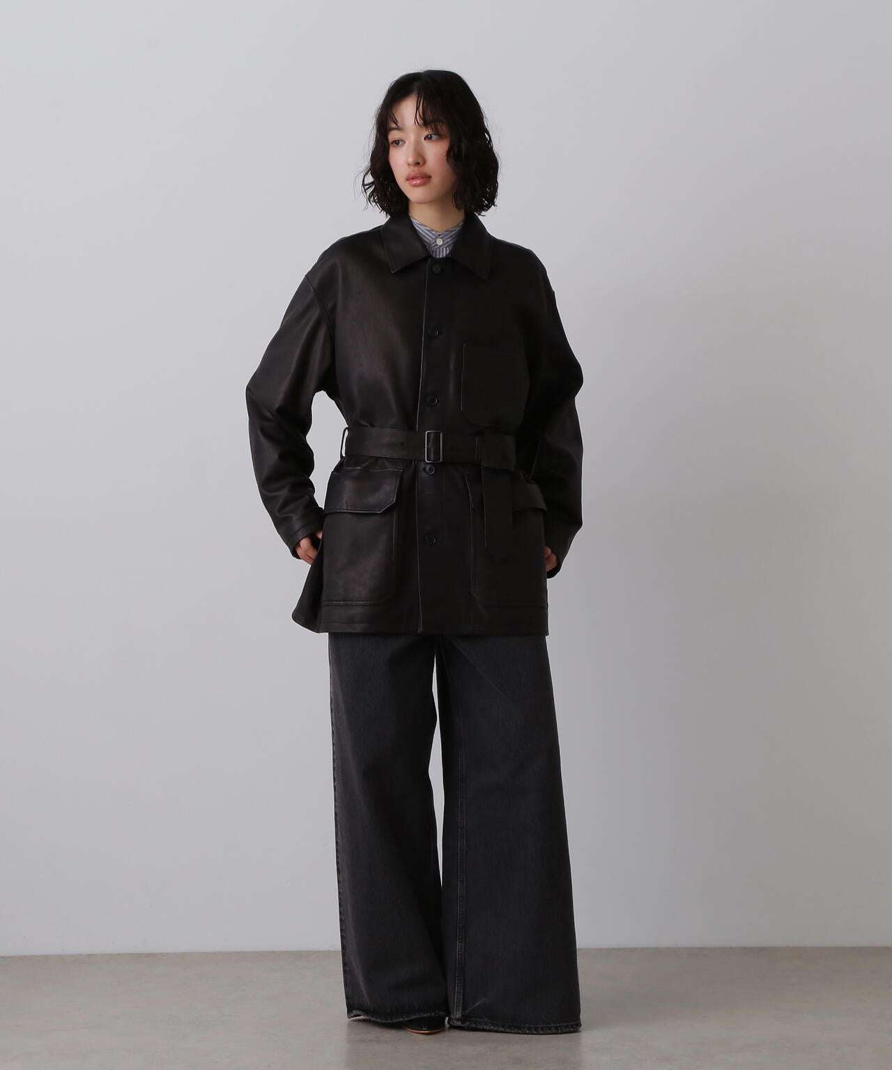 YLEVE / SHEEP LEATHER COVERALL JACKET | YLÈVE（イレーヴ） ｜【公式